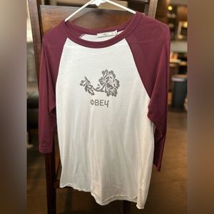 Obey baseball t-shirt (S)